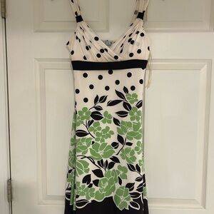 Polka Dot and Floral Dress